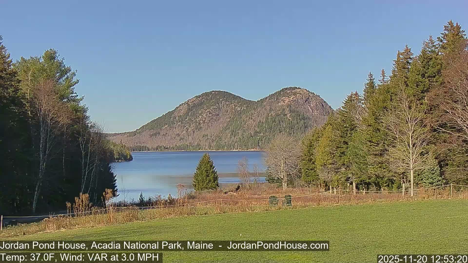 Acadia National Park, Jordan Pond Lake Live Cam - Seal Harbor, Hancock,  Maine, USA