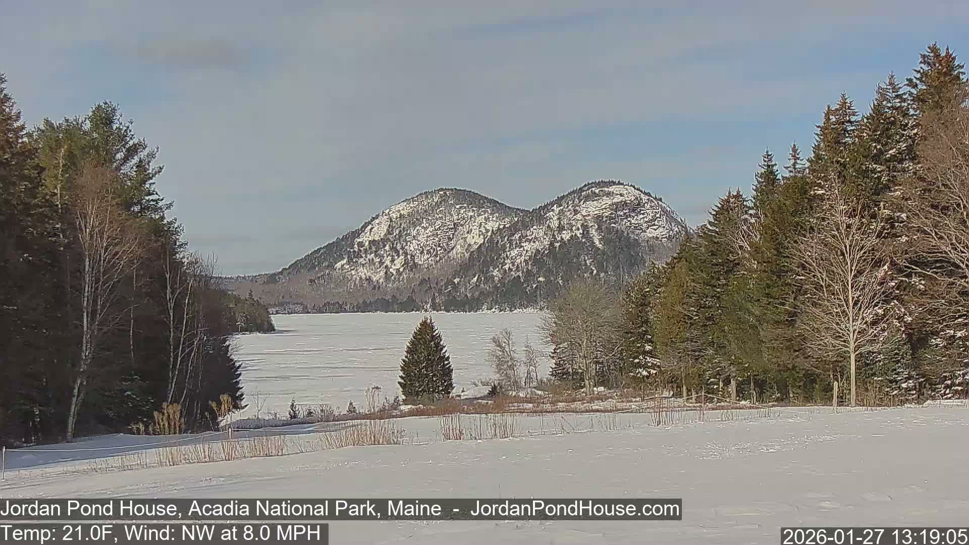 Acadia National Park, Jordan Pond Lake Live Cam - Seal Harbor, Hancock,  Maine, USA