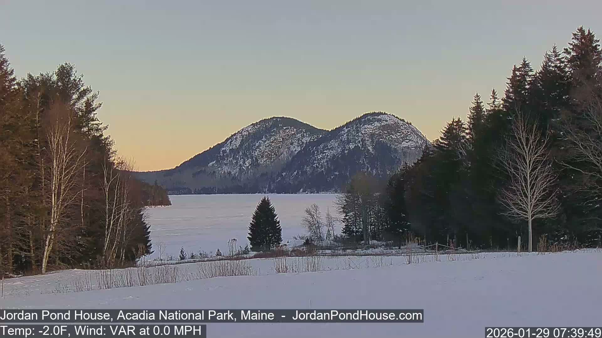 Acadia National Park, Jordan Pond Lake Live Cam - Seal Harbor, Hancock,  Maine, USA