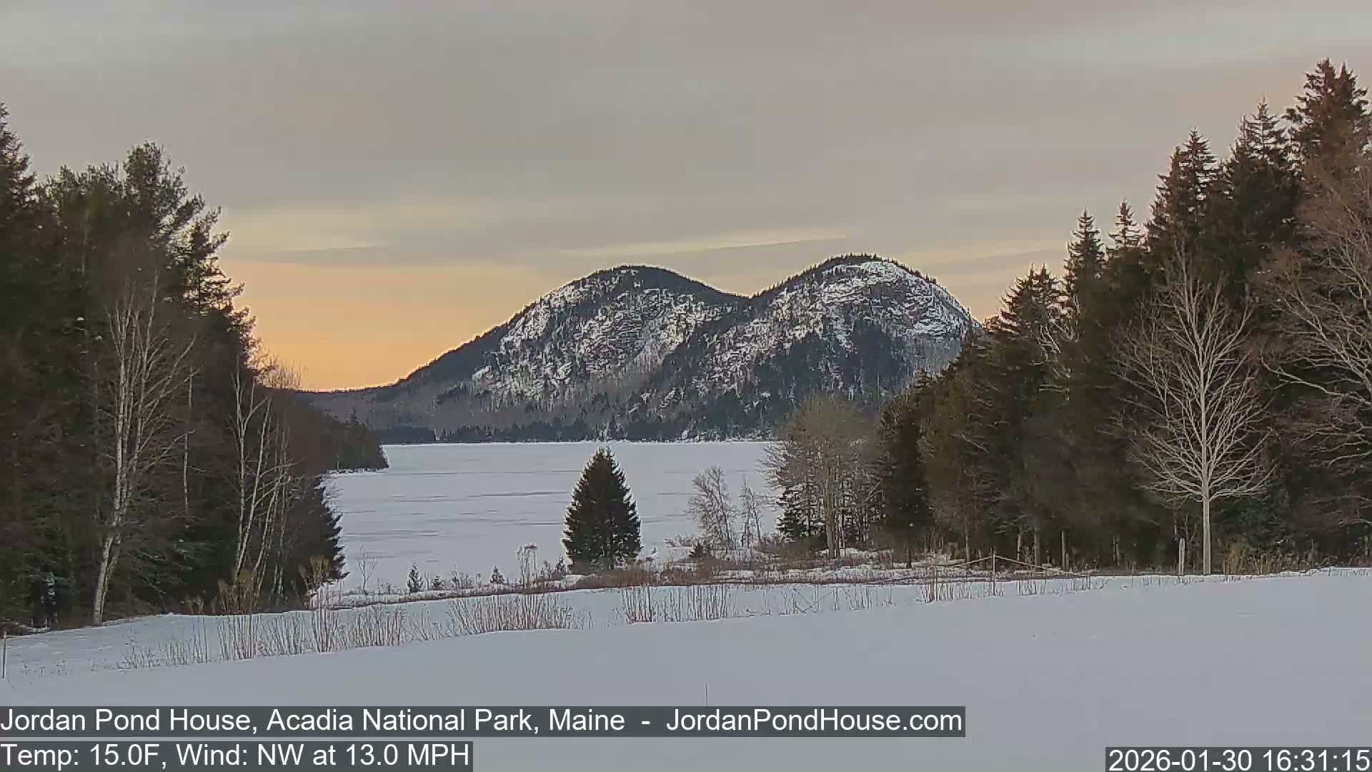 Acadia National Park, Jordan Pond Lake Live Cam - Seal Harbor, Hancock,  Maine, USA