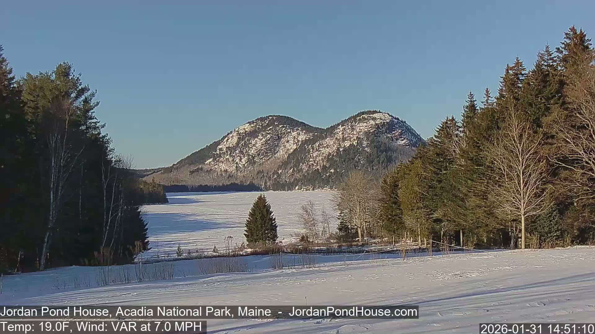 Acadia National Park, Jordan Pond Lake Live Cam - Seal Harbor, Hancock,  Maine, USA