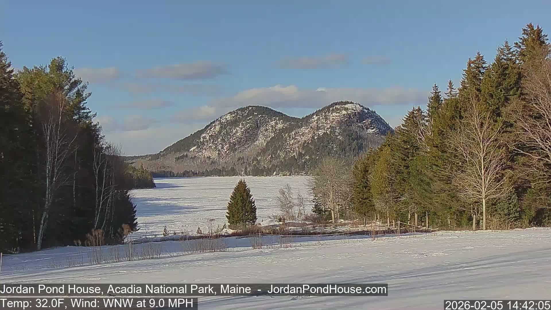 Acadia National Park, Jordan Pond Lake Live Cam - Seal Harbor, Hancock,  Maine, USA