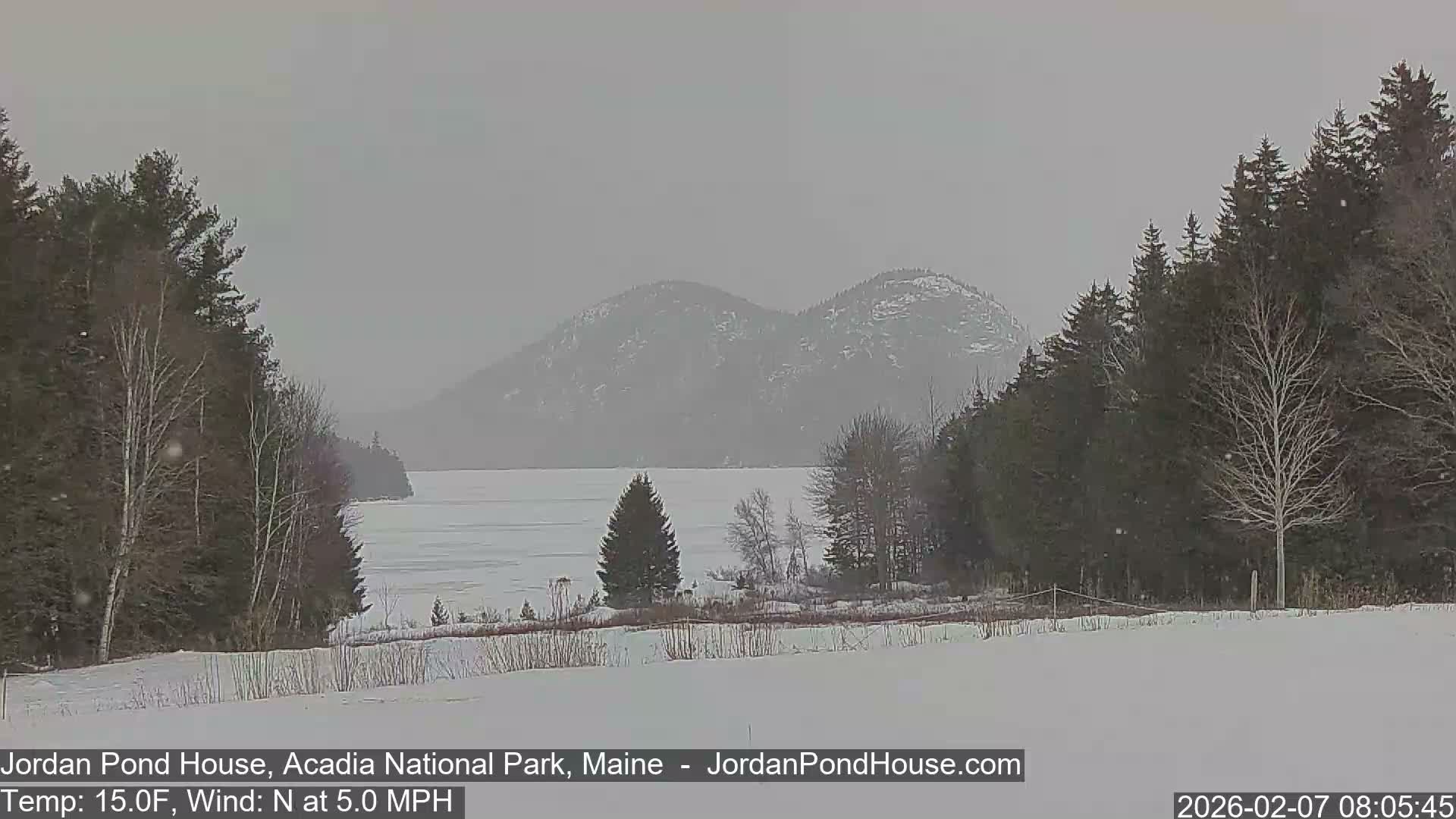 Acadia National Park, Jordan Pond Lake Live Cam - Seal Harbor, Hancock,  Maine, USA