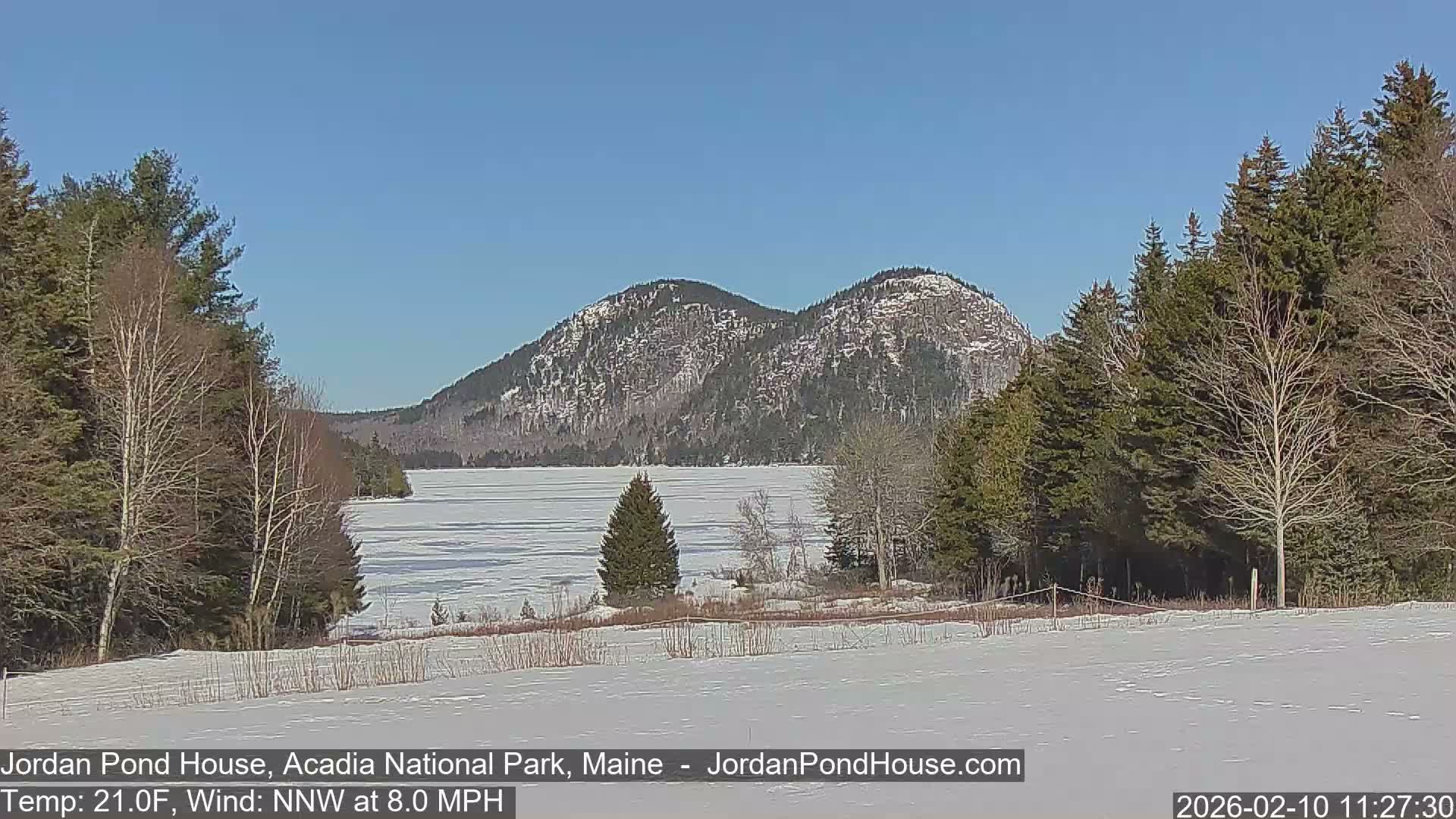 Acadia National Park, Jordan Pond Lake Live Cam - Seal Harbor, Hancock,  Maine, USA