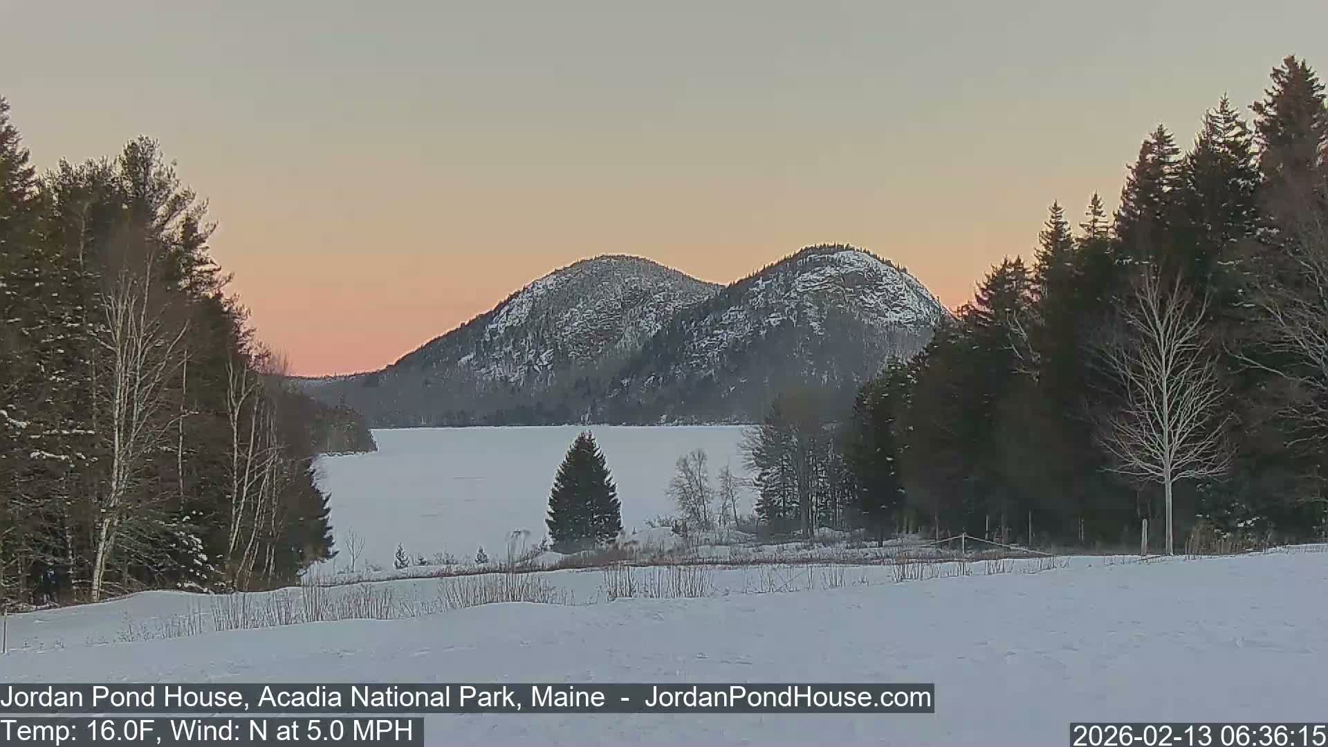 Acadia National Park, Jordan Pond Lake Live Cam - Seal Harbor, Hancock,  Maine, USA