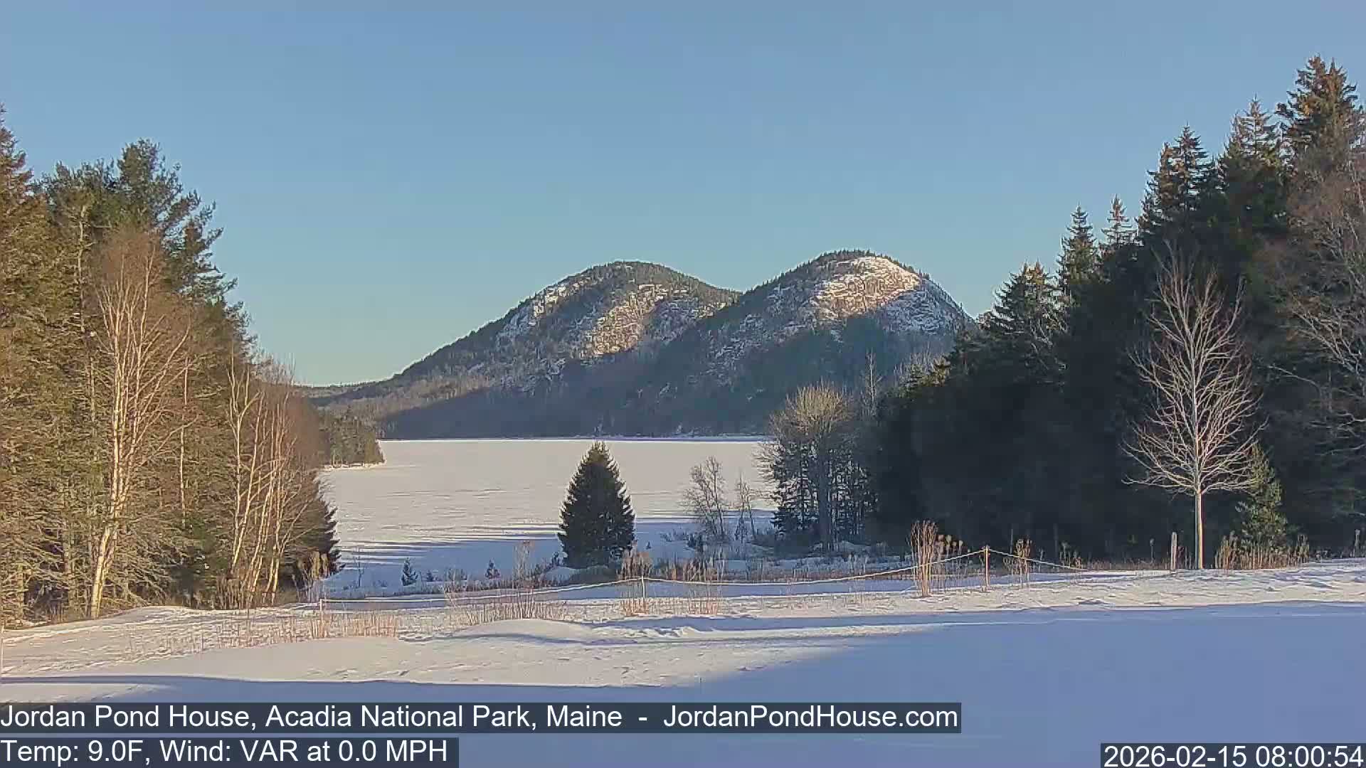 Acadia National Park, Jordan Pond Lake Live Cam - Seal Harbor, Hancock,  Maine, USA