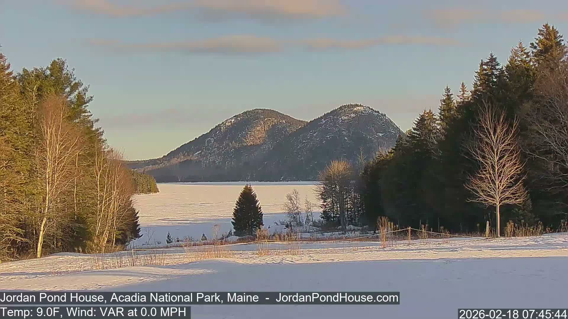 Acadia National Park, Jordan Pond Lake Live Cam - Seal Harbor, Hancock,  Maine, USA