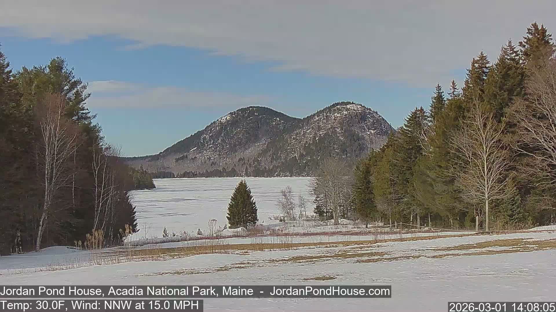 Acadia National Park, Jordan Pond Lake Live Cam - Seal Harbor, Hancock,  Maine, USA