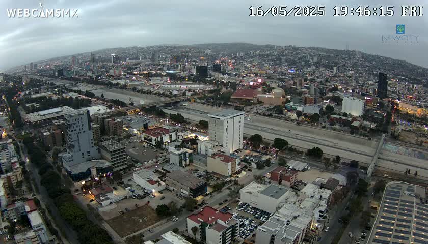 Ciudad de Tijuana City Skyline Live Cam - Tijuana, Baja California, Mexico