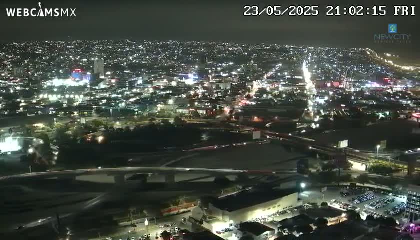 Tijuana, Mexico-USA Border Tijuana & San Diego Skyline View Live Cam - Tijuana, Baja California, Mexico