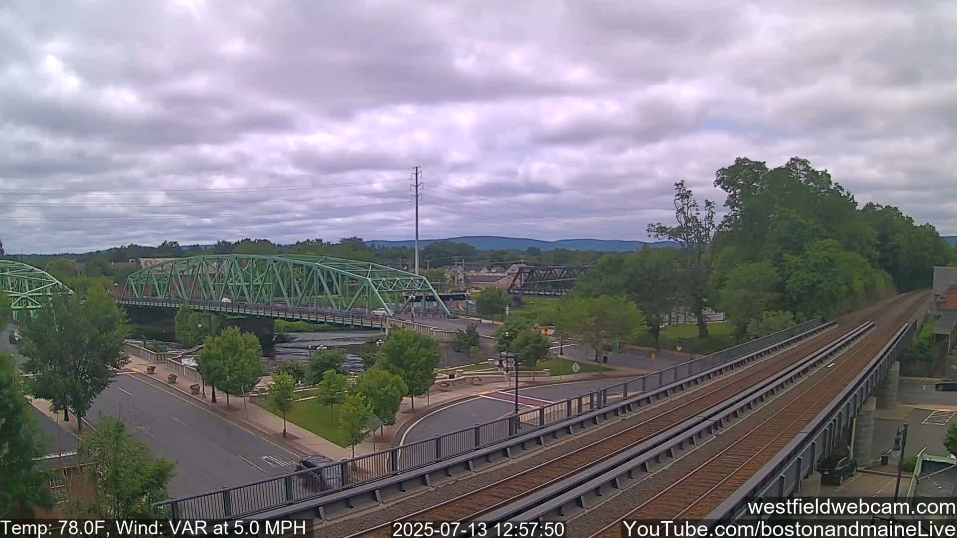 Westfield Railway Live Cam -  Massachusetts, USA