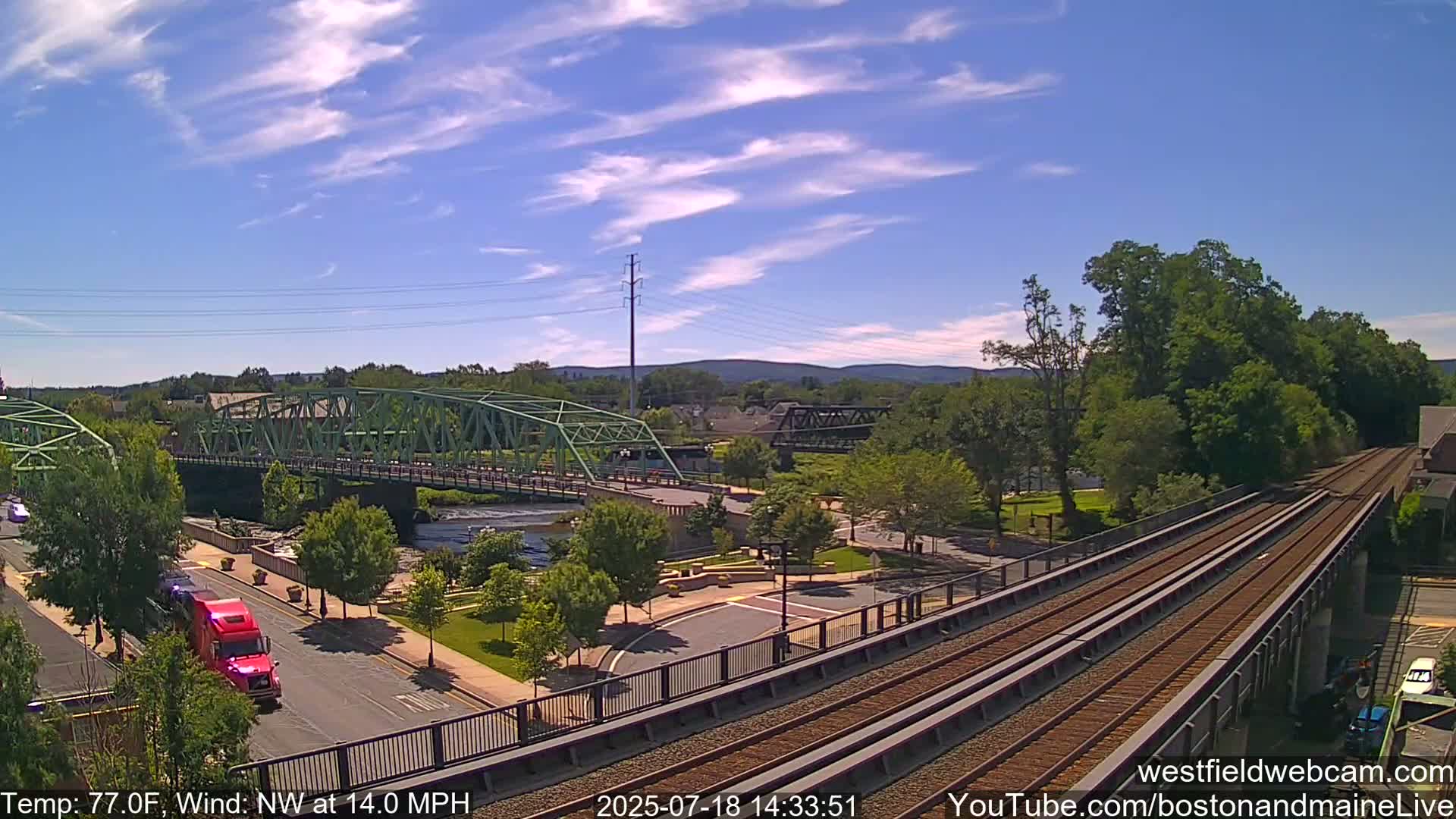 Westfield Railway Live Cam -  Massachusetts, USA