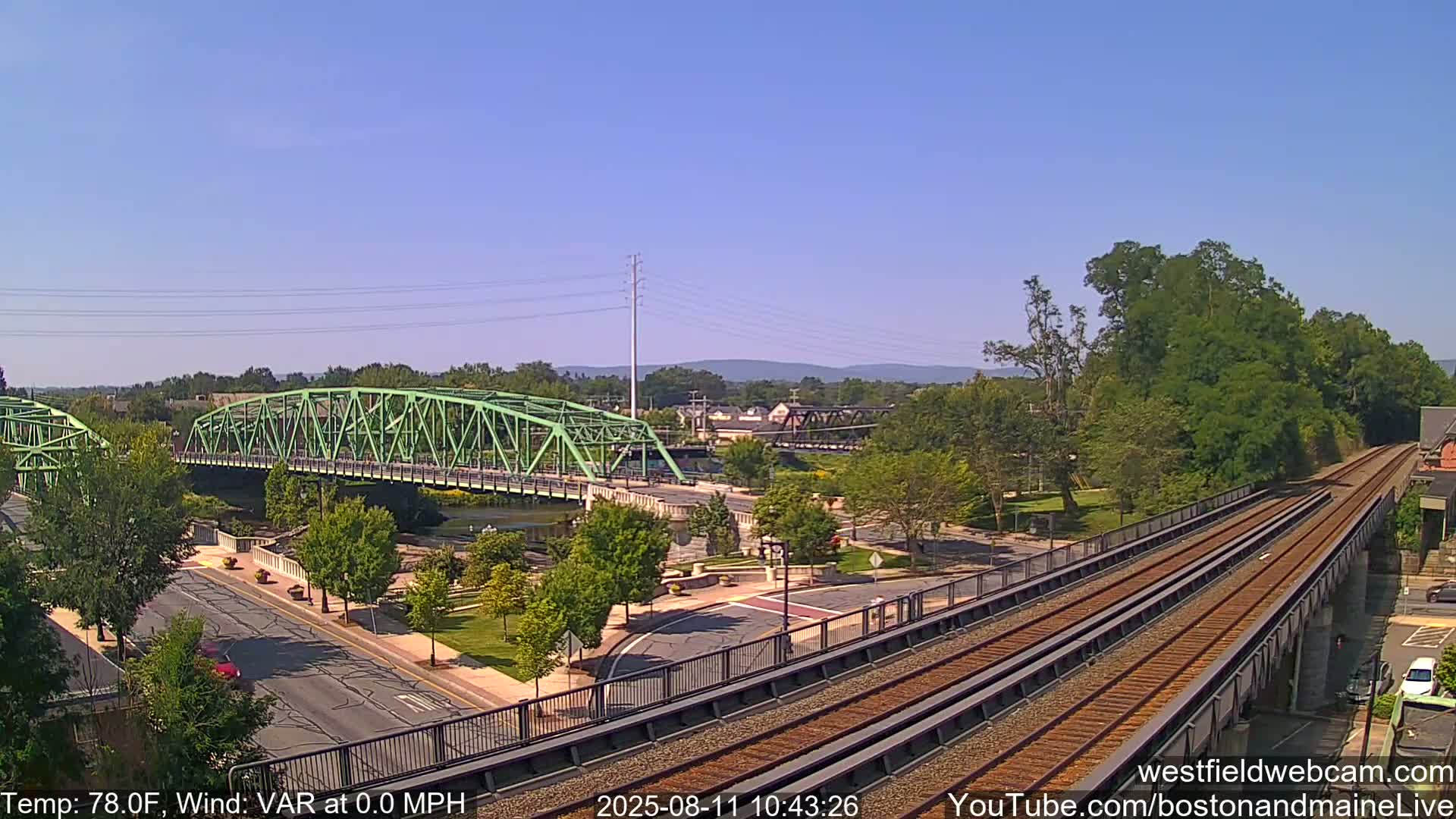 Westfield Railway Live Cam -  Massachusetts, USA