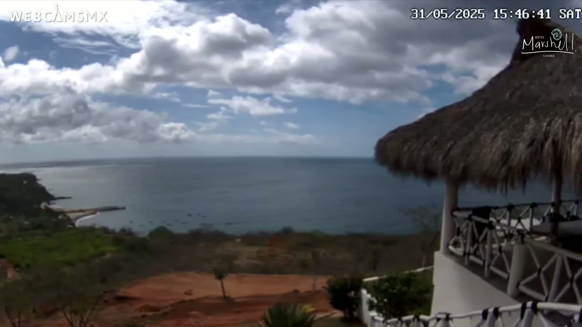 Chimo , Playa Marshell Beach  Bahia de Banderas Bay Live Cam - Chimo, Cabo Corrientes, Jalisco, Mexico