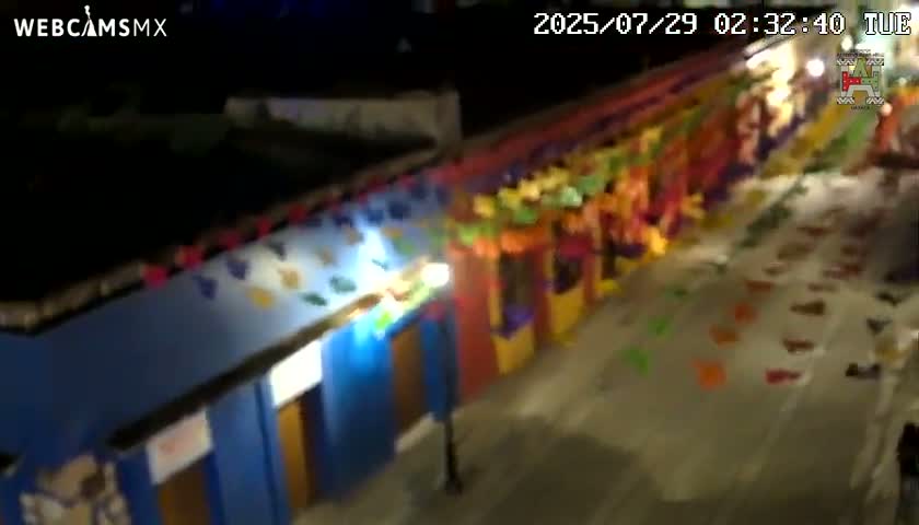 Oaxaca de Juarez City Skyline &  Templo de Santo Domingo de Guzman Church Square Live Cam - Oaxaca de Juárez, Oaxaca, Mexico