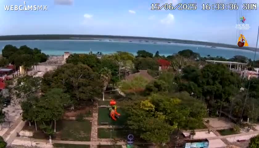Bacalar City Skyline & Bacalar Lake View Live Cam - Bacalar,  Quintana Roo, Mexico 