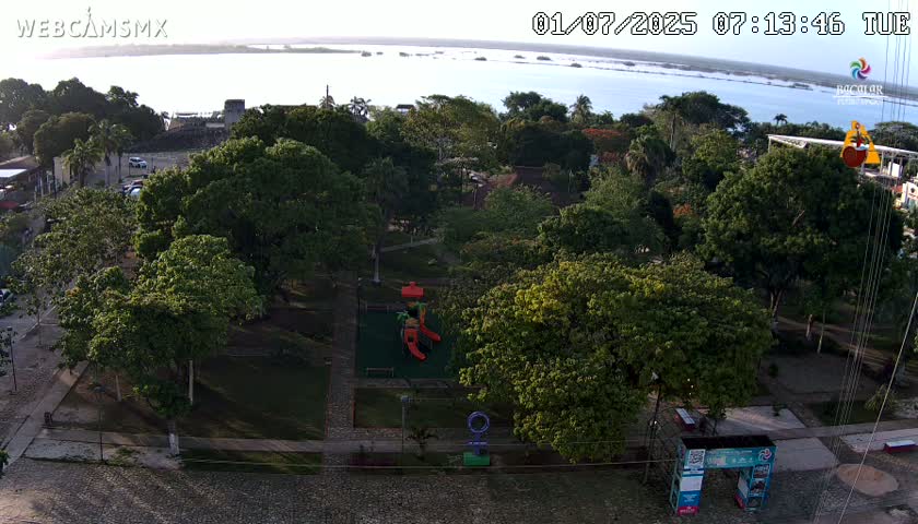 Bacalar City Skyline & Bacalar Lake View Live Cam - Bacalar,  Quintana Roo, Mexico 
