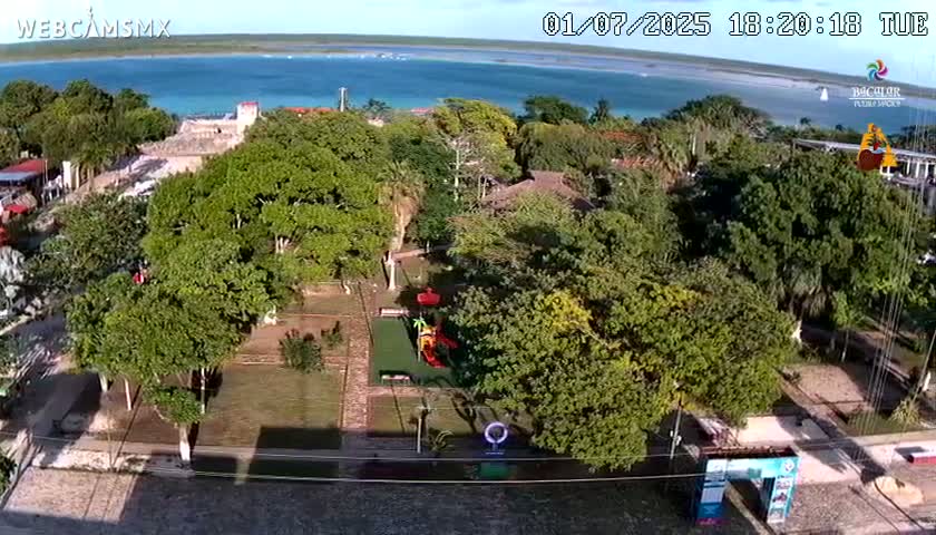 Bacalar City Skyline & Bacalar Lake View Live Cam - Bacalar,  Quintana Roo, Mexico 