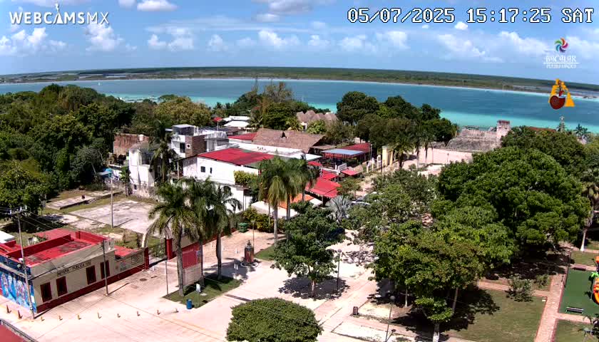 Bacalar City Skyline & Bacalar Lake View Live Cam - Bacalar,  Quintana Roo, Mexico 