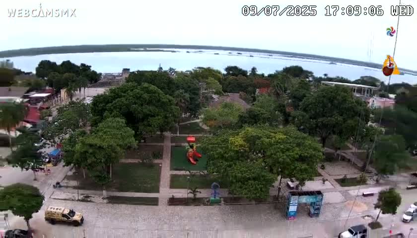 Bacalar City Skyline & Bacalar Lake View Live Cam - Bacalar,  Quintana Roo, Mexico 