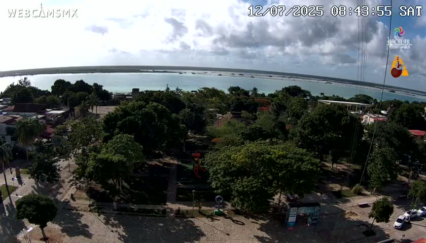 Bacalar City Skyline & Bacalar Lake View Live Cam - Bacalar,  Quintana Roo, Mexico 