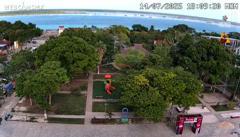 Bacalar City Skyline & Bacalar Lake View Live Cam - Bacalar,  Quintana Roo, Mexico 