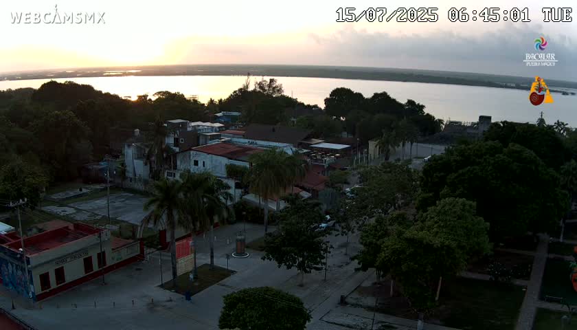 Bacalar City Skyline & Bacalar Lake View Live Cam - Bacalar,  Quintana Roo, Mexico 