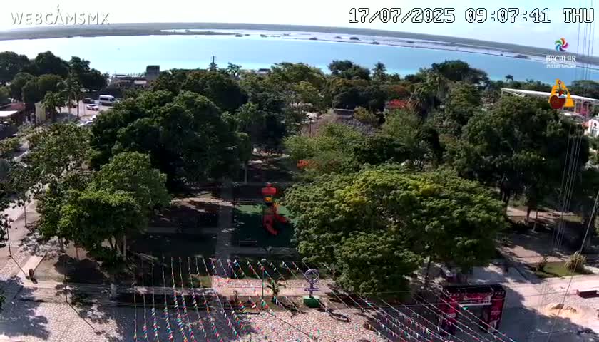 Bacalar City Skyline & Bacalar Lake View Live Cam - Bacalar,  Quintana Roo, Mexico 