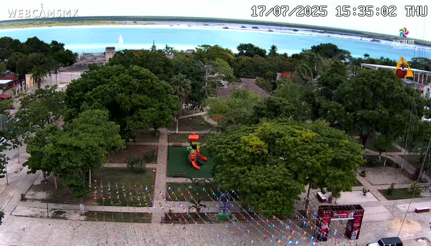 Bacalar City Skyline & Bacalar Lake View Live Cam - Bacalar,  Quintana Roo, Mexico 