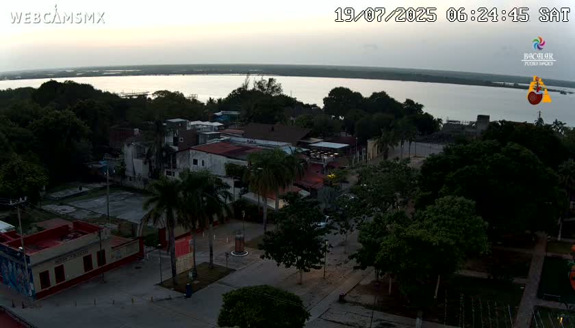 Bacalar City Skyline & Bacalar Lake View Live Cam - Bacalar,  Quintana Roo, Mexico 