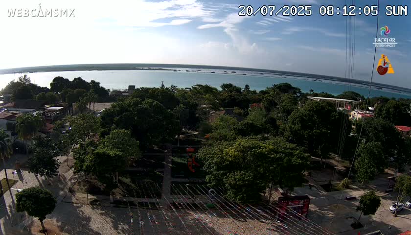 Bacalar City Skyline & Bacalar Lake View Live Cam - Bacalar,  Quintana Roo, Mexico 