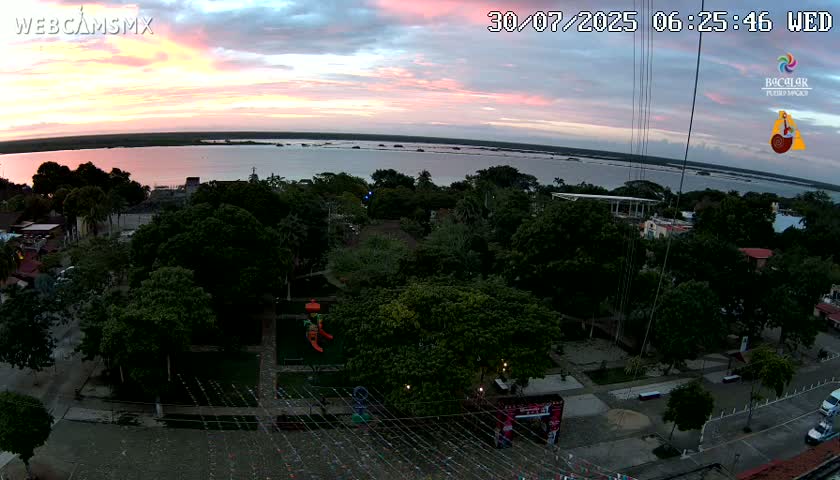 Bacalar City Skyline & Bacalar Lake View Live Cam - Bacalar,  Quintana Roo, Mexico 