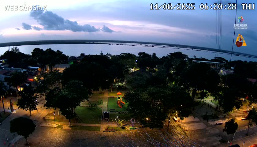 Bacalar City Skyline & Bacalar Lake View Live Cam - Bacalar,  Quintana Roo, Mexico 