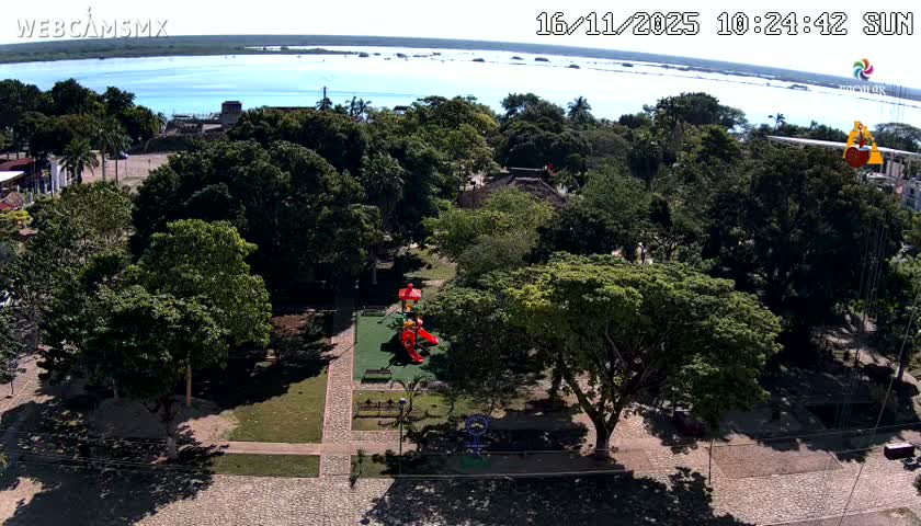 Bacalar City Skyline & Bacalar Lake View Live Cam - Bacalar,  Quintana Roo, Mexico 