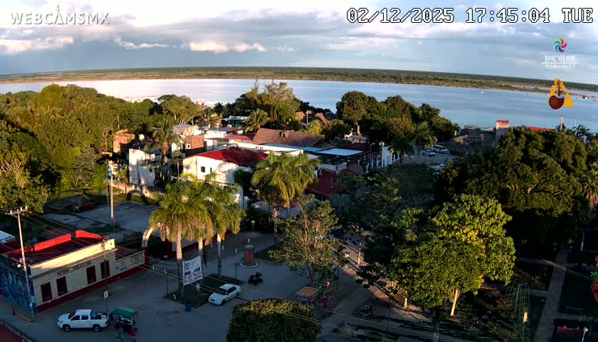 Bacalar City Skyline & Bacalar Lake View Live Cam - Bacalar,  Quintana Roo, Mexico 