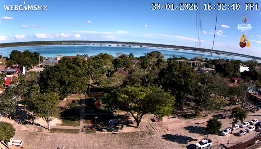 Bacalar City Skyline & Bacalar Lake View Live Cam - Bacalar,  Quintana Roo, Mexico 