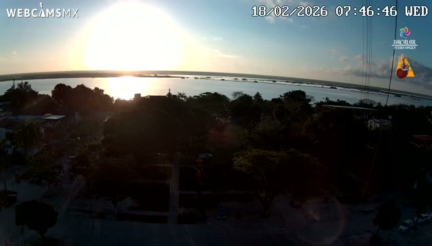 Bacalar City Skyline & Bacalar Lake View Live Cam - Bacalar,  Quintana Roo, Mexico 