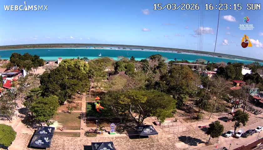 Bacalar City Skyline & Bacalar Lake View Live Cam - Bacalar,  Quintana Roo, Mexico 