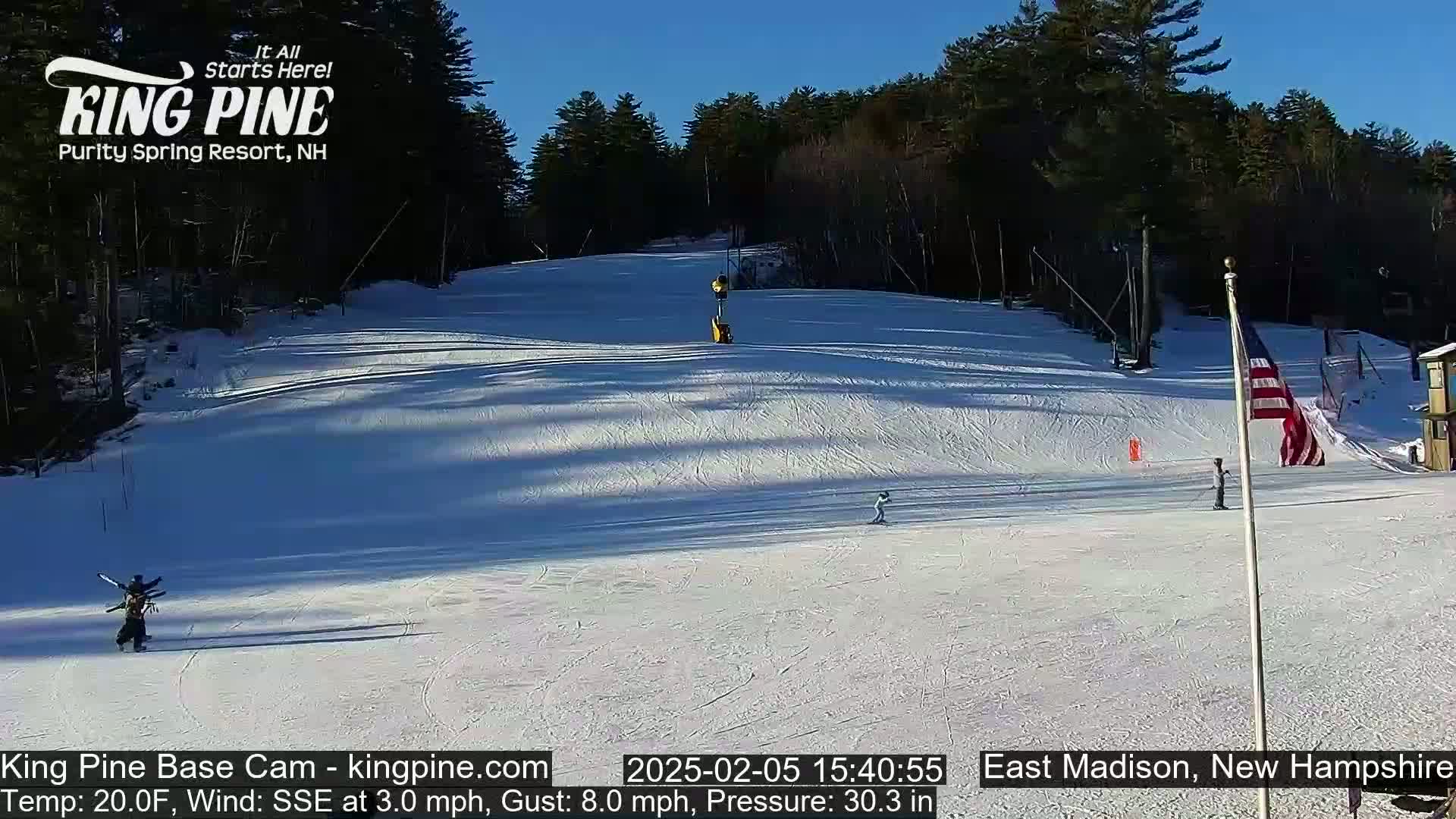 King Pine Base Ski Live Cam - Madison, New Hampshire, USA