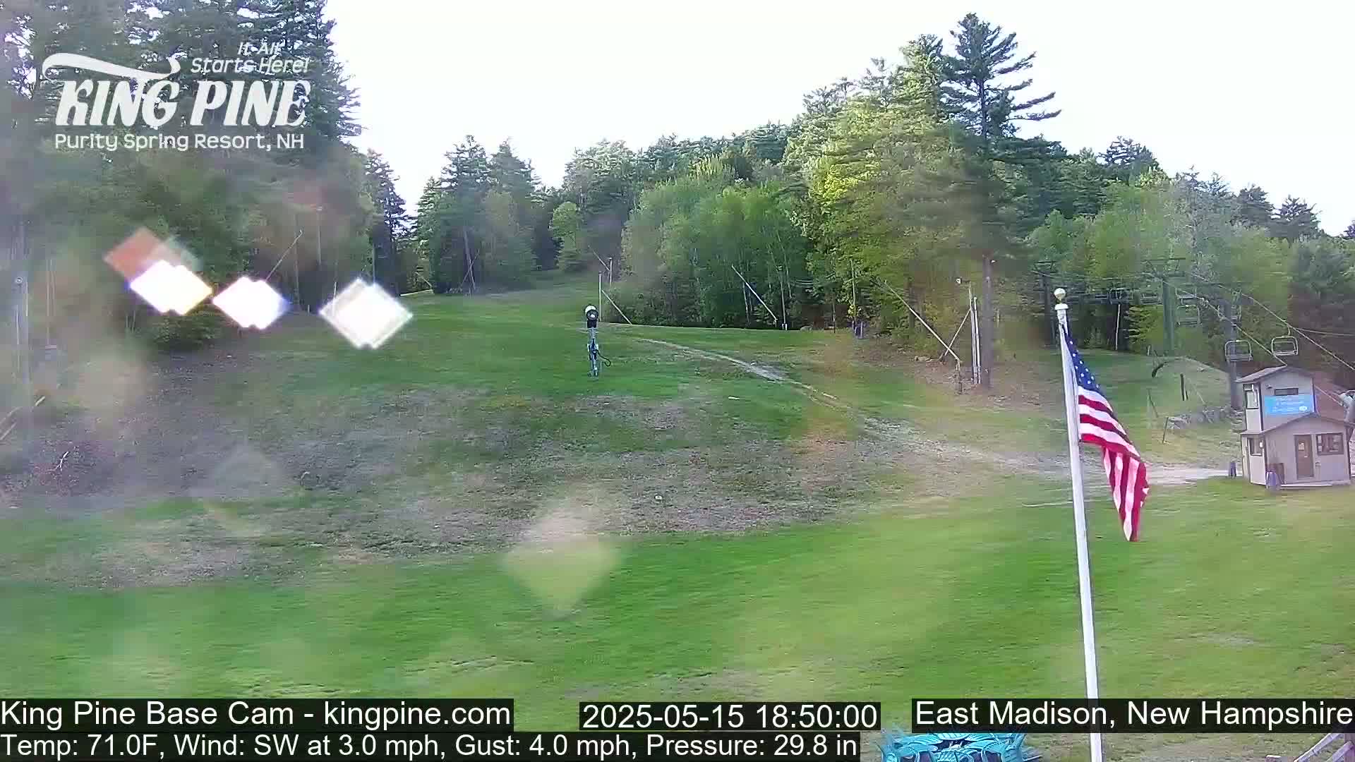 King Pine Base Ski Live Cam - Madison, New Hampshire, USA