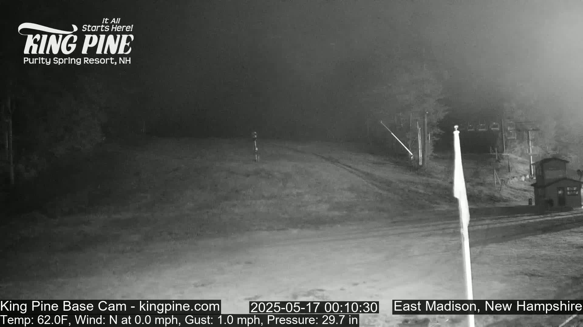 King Pine Base Ski Live Cam - Madison, New Hampshire, USA