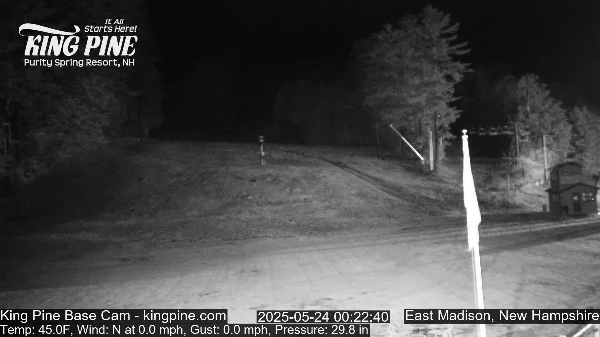 King Pine Base Ski Live Cam - Madison, New Hampshire, USA