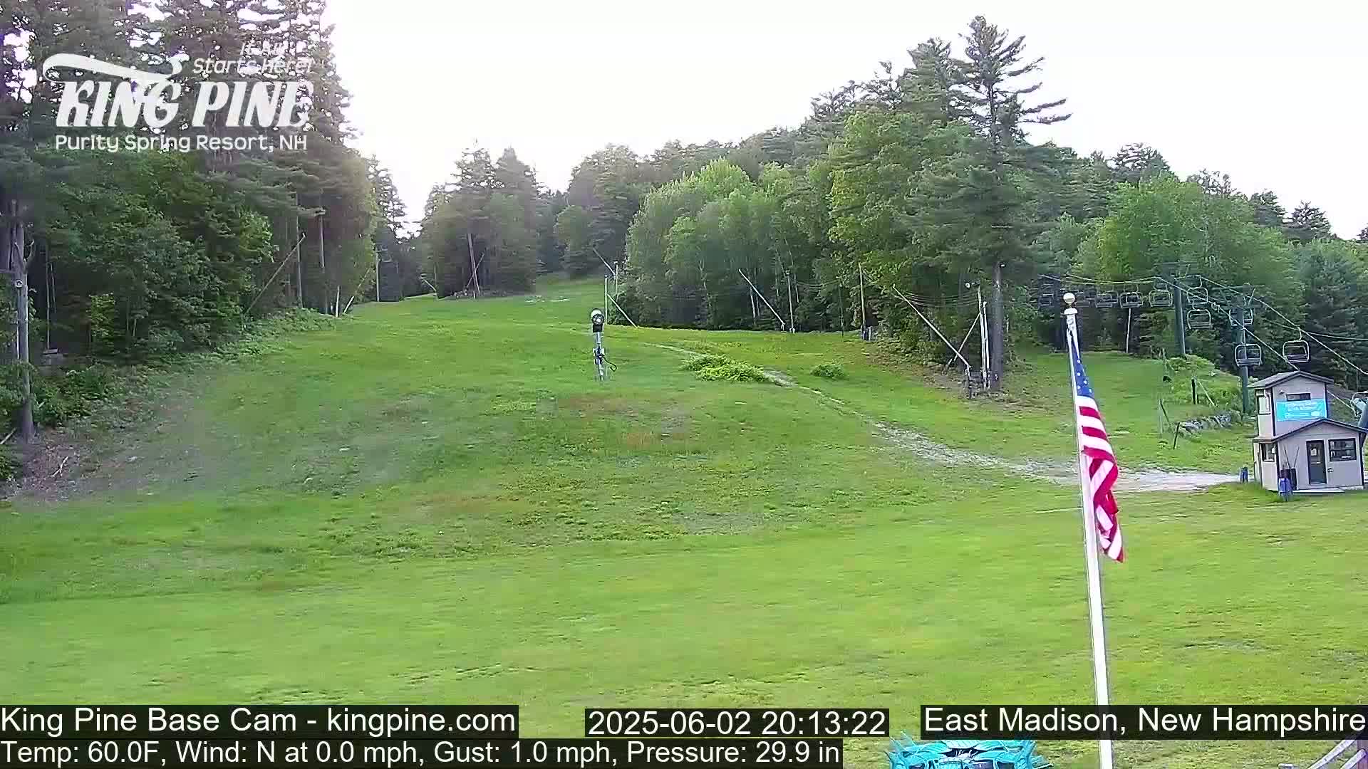 King Pine Base Ski Live Cam - Madison, New Hampshire, USA
