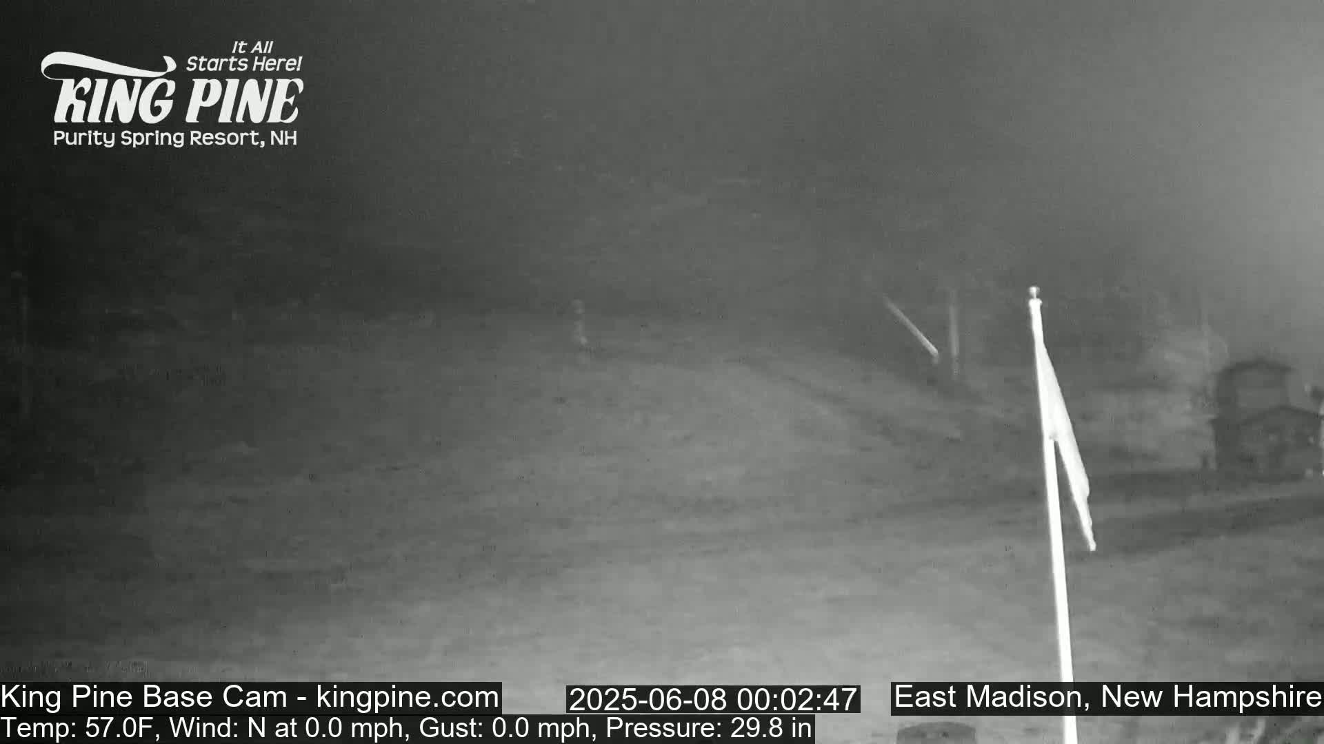 King Pine Base Ski Live Cam - Madison, New Hampshire, USA