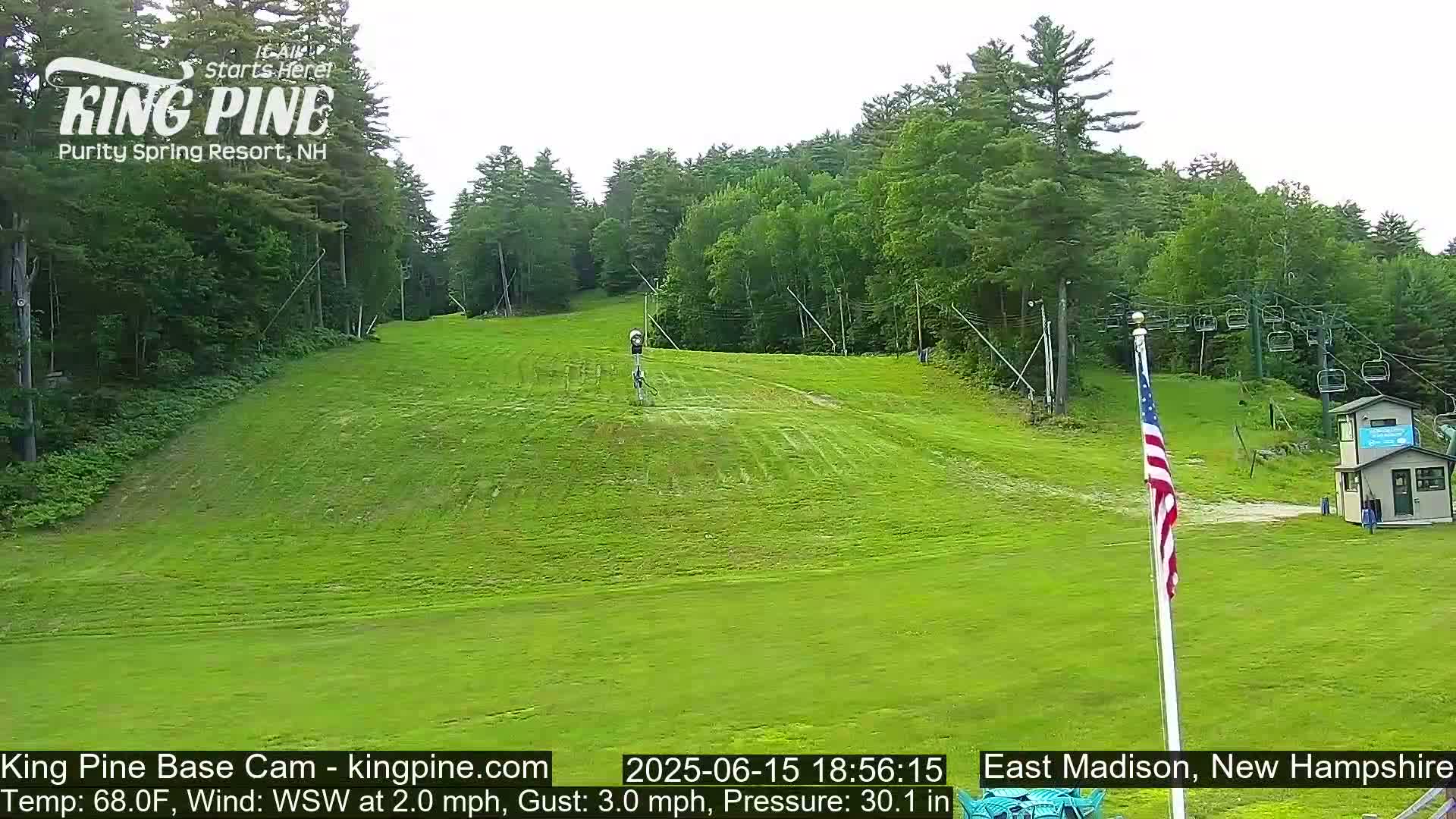 King Pine Base Ski Live Cam - Madison, New Hampshire, USA
