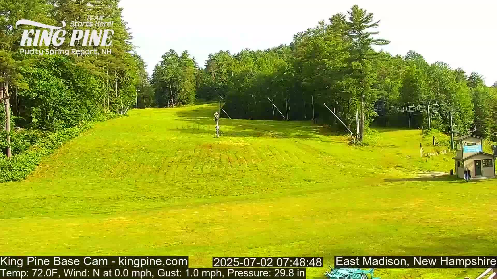 King Pine Base Ski Live Cam - Madison, New Hampshire, USA