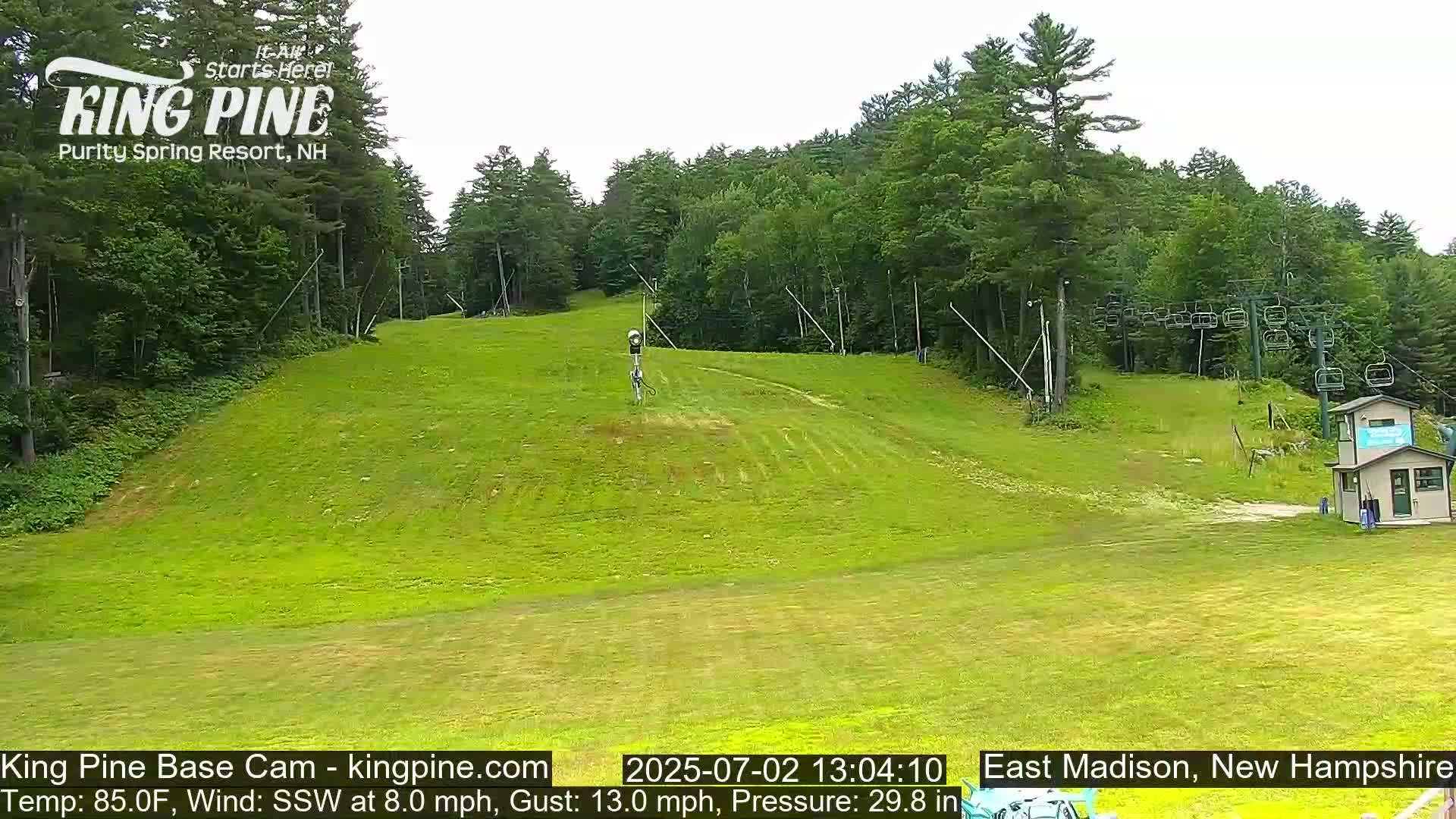 King Pine Base Ski Live Cam - Madison, New Hampshire, USA