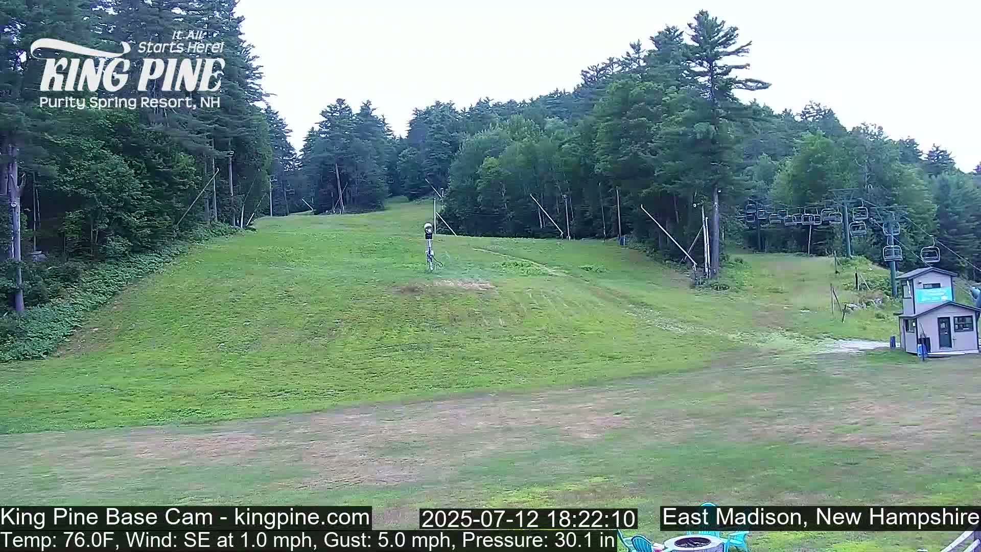 King Pine Base Ski Live Cam - Madison, New Hampshire, USA