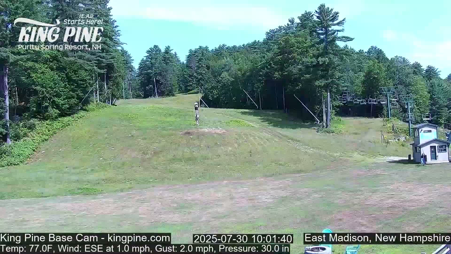 King Pine Base Ski Live Cam - Madison, New Hampshire, USA