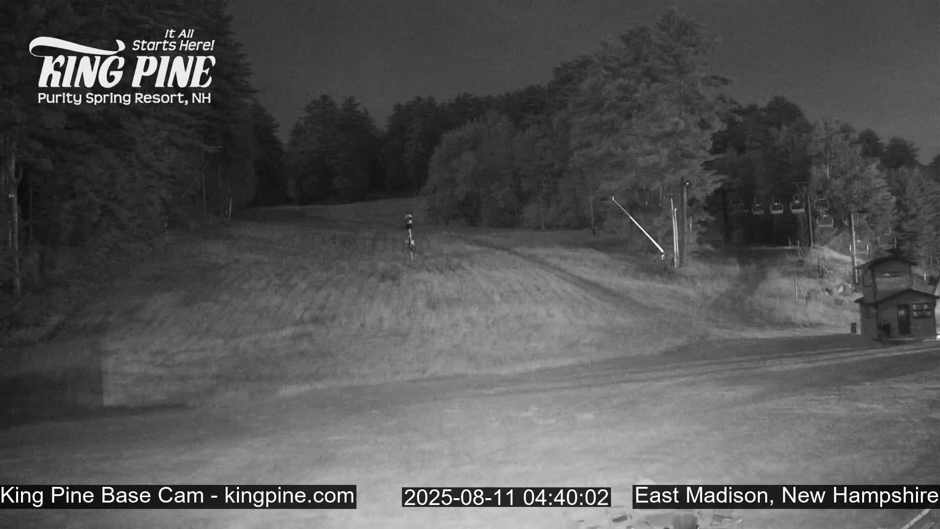 King Pine Base Ski Live Cam - Madison, New Hampshire, USA